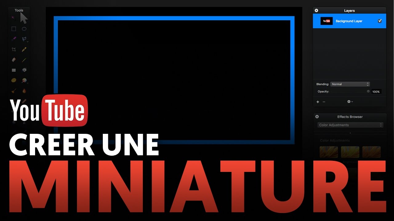 comment faire une miniature youtube